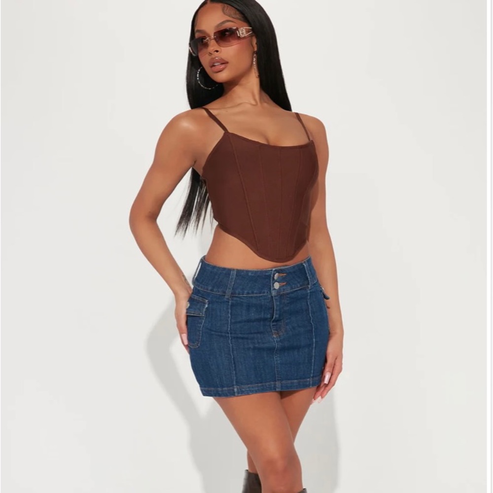 Fashion Nova “come clean” cargo mini skirt